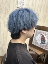 ヘアーデザインルアナ(Hair design Luana.)&nbsp;水色カラー/インナーカラー