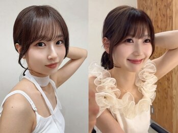 アールイー(Re:)の写真/前髪×顔周りで作る小顔バングでこなれstyleに。【髪質改善/レイヤーカット/韓国/ブリーチ/愛媛】