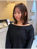 【kisa指名】透明感×女性らしさ　トレンドミディアムレイヤー　