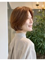 サン 白金台(SUN)&nbsp;透明感カラーの前髪長めショートボブ白金台目黒