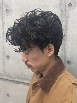 オーシャントーキョー ホワイト(OCEAN TOKYO WHITE) お客様スタイル無造作センターパートスパイラルパーマ大人ヘア