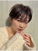 濡れ感ハンサムショート