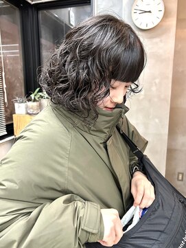 トゥコ(tuco) くるくる　ボブパーマ　ミニボブ20代30代ショートウェーブ