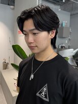 トリッカ シブヤ(TRICCA SHIBUYA)&nbsp;メンズカットパーマフェザーニュアンス毛流れセンターパート渋谷