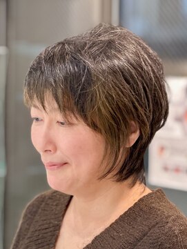 サロンイクエヤマザキ 麻布十番(SALON IKUE YAMAZAKI) 髪に優しい白髪染め[麻布十番/ショート/50代/60代/ノンジアミン]