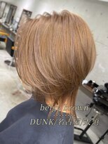 ダンク(DUNK)&nbsp;ベージュブラン×ウルフレイヤー　ブリーチ/ハイトーン