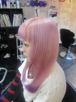 トリックストア(TRICK STORE) パステルピンク毛先ライトパープル