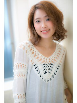 モッズ ヘア 福岡姪浜店(mod's hair) Aラインロブで♪カジュアルフェミニンb