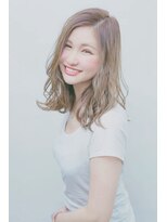 ヘアーズ ベリー 塚口店(hairs BERRY) 透明感あるカラーのゆるふわスタイル