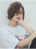 レイヤーカット/小顔カット/ウルフカット/ベージュ[新宿2]