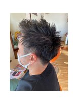 キキ 美容室(KIKI)&nbsp;束感メンズショートスタイル