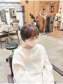 五反田美容室★小顔カットとハイライトで抜け感ショートヘアに
