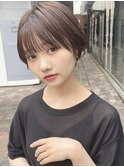 ひし形ショート#イメチェン#外ハネボブ#美髪#ワイドバング