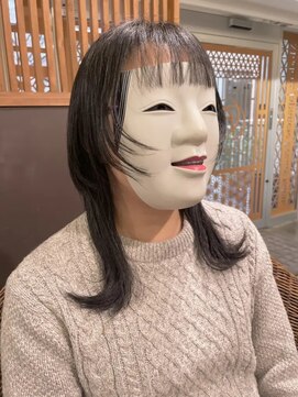 コマ(coma) 【coma中野】黒髪おしゃれ女子ウルフヘア