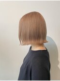 ハイトーン切りっぱなしボブ