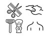 カット+シェービング+肩マッサージ+クレンジングスパ(10分) ￥6,600 【60分】