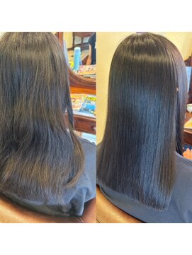 ボブビッシュ 東温店 クセストパー/ビフォーアフタースタイル