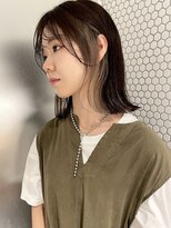 サイン 渋谷(SIGN) レイヤーカットイヤリングカラーインナーカラーケアブリーチ