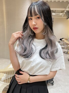 ロンド ジュルード 名古屋(Lond jeloud) トリートメント ブリーチなしダブルカラー 前髪縮毛矯正157