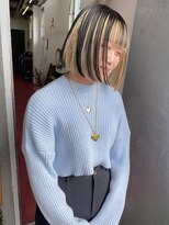 ペッシェ(pesce)&nbsp;ayato/グレージュカラー/ボブウルフ/黒髪/ココアベージュ/パーマ