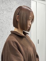 ラフ 立川(Laff)&nbsp;立川/切りっぱなしボブミニボブぱつっとボブ暗髪ボブ/髪質改善