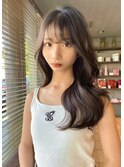 オリーブベージュ×レイヤーカット×岐阜