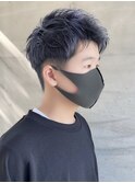 20代30代メンズスパイラルパーマワイルドオシャレ感アッシュ