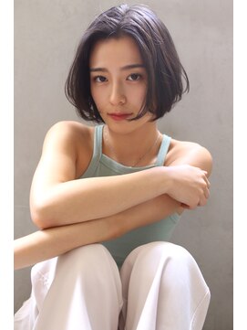 ブラン 広島本通(Blanc) 【Blanc】大人ボブ_センターパートボブ_暗髪ボブ