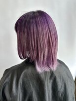 ヘア イノウエ HAIR INOUE ピンクパープルボブ