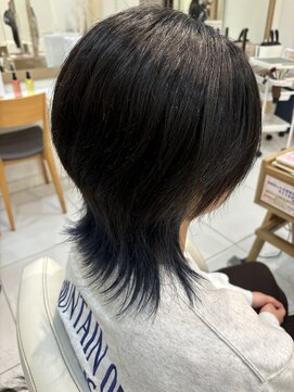 ブリリアント ルア 国立店 ミディアムヘア/デザインカラー/フェイスフレーミング/国立