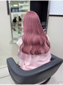 12661髪質改善ストレートラベンダーミルクティーホワイトピンク