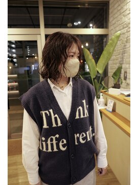 ベーシス(Basis) 【Basis福田】ボブパーマ×ナチュラルブラウン