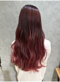 ピンクバレイヤージュ
