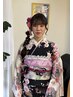 【早朝予約も可能！】ヘアセット＋着付け  10700円