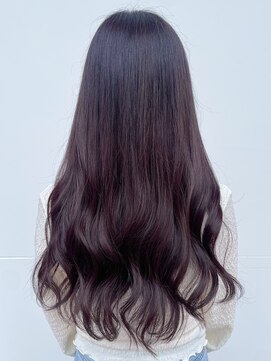 アリュア(Allure) ロングヘア/バイオレットカラー/ダークバイオレット/ウェーブ