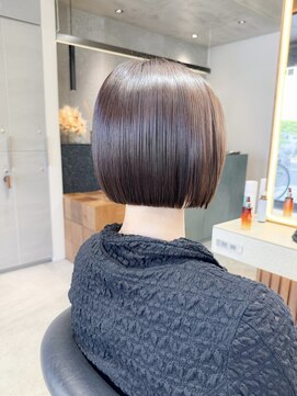 ロンド ロワール 門前仲町(Lond Loire) ボブショートボブ縮毛矯正ベージュグレージュ門前仲町