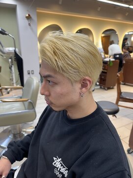 キャンバス バイ ネオリーブ 横浜西口(Canvas by neo.) 横浜★メンズ抜きっぱなしハイトーンブリーチ