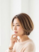 フープ 川越(hoop)&nbsp;川越/ショート/ボブ/ハイライト/白髪ぼかし/白髪染め