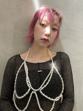 ロンドフルール 大宮東口(Lond fleur) ミニウルフレイヤーカット顔周りカット前髪カット韓国ボブ/大宮