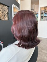 ユラ(YURA) カシスピンク ブリーチなしWカラー 【姫路/姫路駅/韓国風】