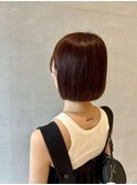 艶感ボブ×レッドブラウン