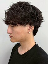 セプト 博多(SEPT.) スパイラルパーマ マッシュショート メンズカット 黒髪 20代