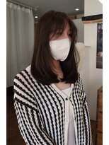 ムク(Muku)&nbsp;ロブのお顔周りレイヤーと透明感グレージュ