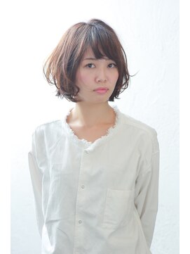 ヘアー アトリエ トゥルー(hair atelier true) true矢尾板☆小顔に見える伸ばしかけショートボブ☆