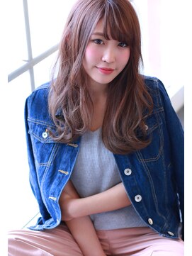 ラファンジュ ヘアー クレオ(Rohange hair Creo) 【Creo】ピンクベージュ×シルキーウェーブ#無造作カール