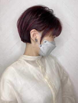 ロンド ストラーダ 心斎橋(Lond strada) ショート×ハイライト白髪ぼかし×シルキーベージュ[心斎橋]