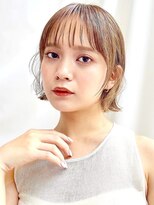 アフロートリノ(AFLOAT Leino)&nbsp;【修】20代30代40代◎透明感カラー×韓国切りぱなしボブ