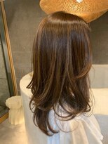 ロエ 平尾山荘(loe)&nbsp;【脱白髪ぼかしハイライト】×ミディアムレイヤー