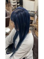 アーチフォーヘア 心斎橋店(a-rch for hair) ブルーでルーツバレイヤージュ