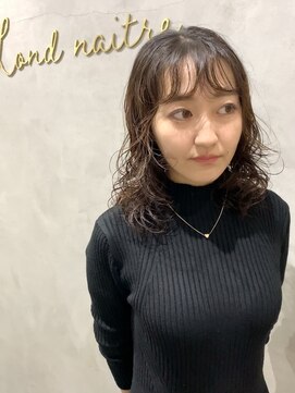 ロンドネートゥル 新潟(Lond naitre) ブラウンベージュミディアムパーマ［新潟/万代］